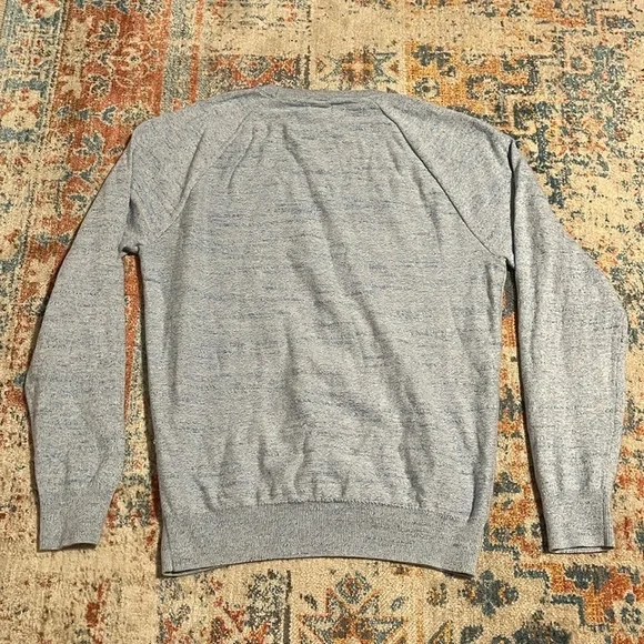 JCrew blue marled cotton crewneck sweater. - Picture 5 of 5